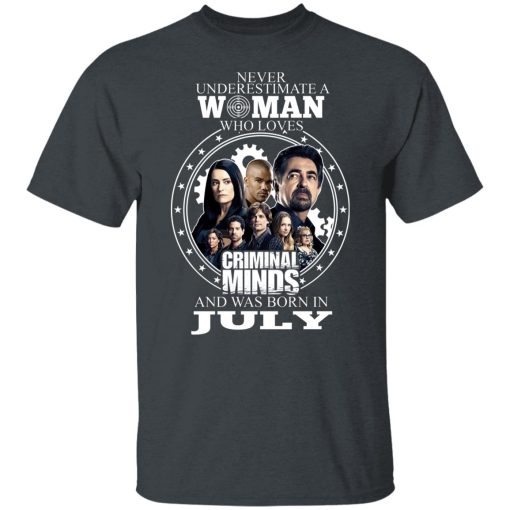 Never Underestimate A Woman Who Loves Criminal Minds And Was Born In July T-Shirts, Hoodies, Long Sleeve 3