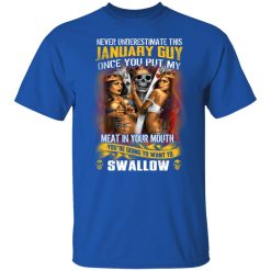 Never Underestimate This January Guy Once You Put My Meat In You Mouth T-Shirts, Hoodies, Long Sleeve 31