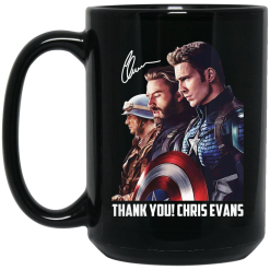 Captain America Thank You Chris Evans Signature Mug 5