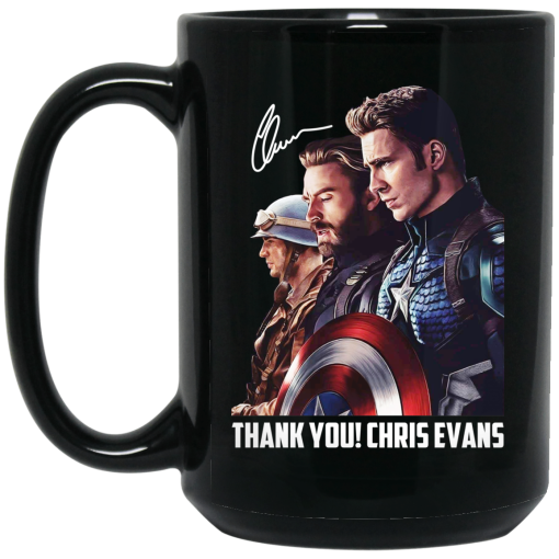 Captain America Thank You Chris Evans Signature Mug 3