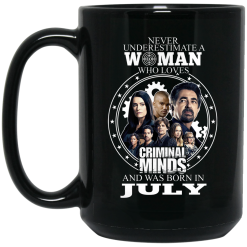 Never Underestimate A Woman Who Loves Criminal Minds And Was Born In July Mug 5