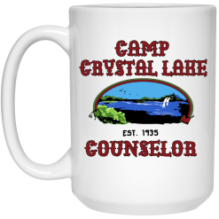 Friday The 13th Camp Crystal Lake Counselor Girls Ringer Mug 6