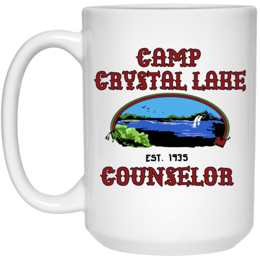 Friday The 13th Camp Crystal Lake Counselor Girls Ringer Mug 3