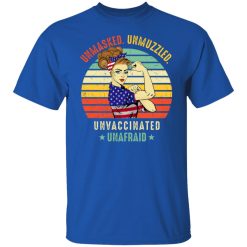 Vintage Unmasked Unmuzzled Unvaccinated Unafraid USA Flag T-Shirts, Hoodies, Long Sleeve 31