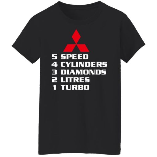 5 Speed 4 Cylinders 3 Diamonds 2 Litres 1 Turbo Mitsubishi T-Shirts, Hoodies, Long Sleeve 9