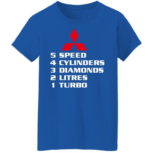 5 Speed 4 Cylinders 3 Diamonds 2 Litres 1 Turbo Mitsubishi T-Shirts, Hoodies, Long Sleeve 15