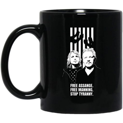 Free Assange Free Manning Stop Tyranny Mug