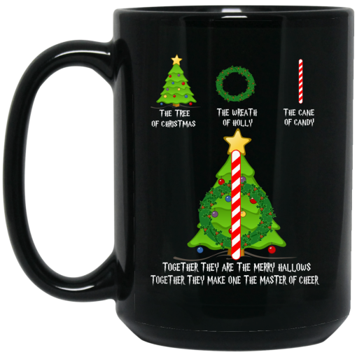 Harry Potter The Tree Of Christmas The Wreath Of Holly The Cane Of Candy Mug 3