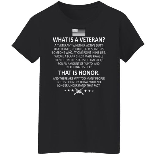 Veteran What Is A Veteran That Is Honor T-Shirts, Hoodies, Long Sleeve 9