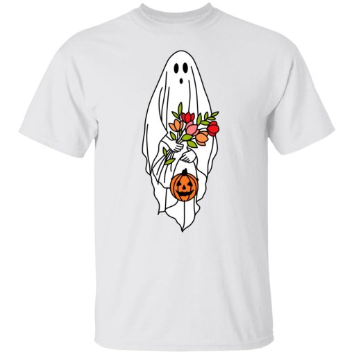 Floral Ghost Halloween Spooky T-Shirts, Hoodies, Long Sleeve 3