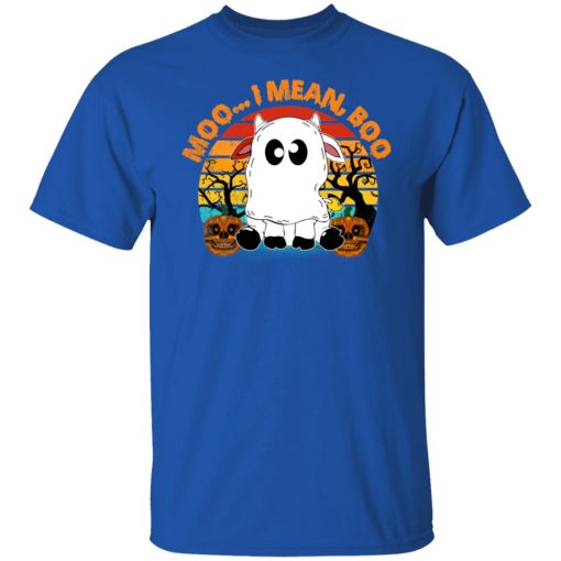 Ghost Cow Moo I Mean Boo Pumpkin Moon Halloween Vintage T-Shirts, Hoodies, Long Sleeve 7