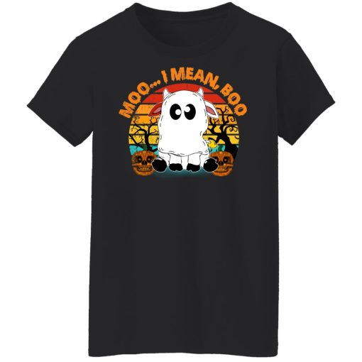 Ghost Cow Moo I Mean Boo Pumpkin Moon Halloween Vintage T-Shirts, Hoodies, Long Sleeve 9
