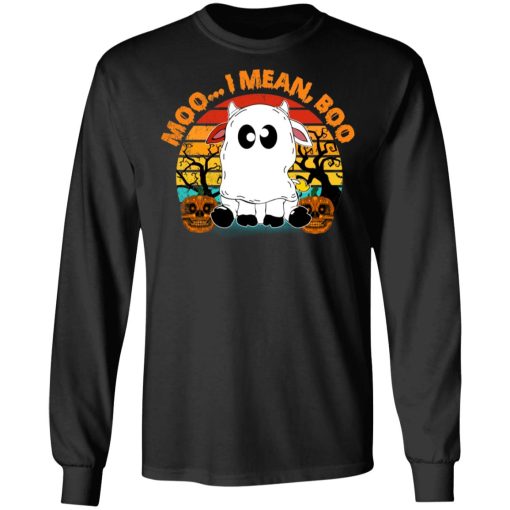 Ghost Cow Moo I Mean Boo Pumpkin Moon Halloween Vintage T-Shirts, Hoodies, Long Sleeve 17