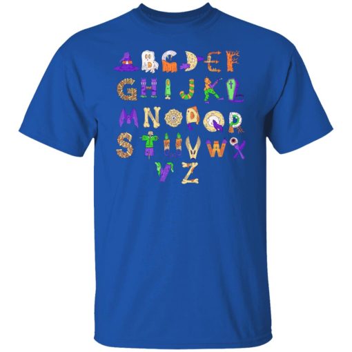 Halloween Alphabet Shirt For Teachers T-Shirts, Hoodies, Long Sleeve 7