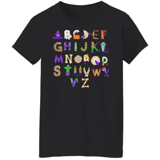 Halloween Alphabet Shirt For Teachers T-Shirts, Hoodies, Long Sleeve 9