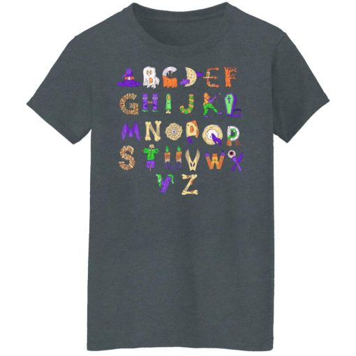 Halloween Alphabet Shirt For Teachers T-Shirts, Hoodies, Long Sleeve 11