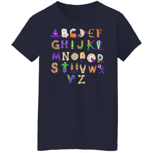 Halloween Alphabet Shirt For Teachers T-Shirts, Hoodies, Long Sleeve 13