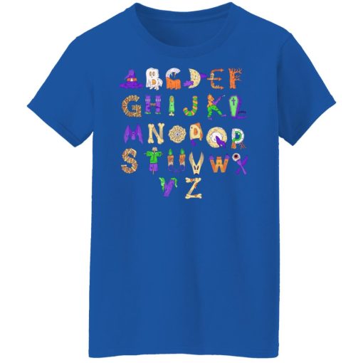 Halloween Alphabet Shirt For Teachers T-Shirts, Hoodies, Long Sleeve 15