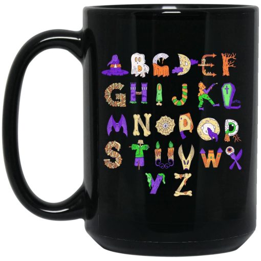 Halloween Alphabet For Teachers Mug 3