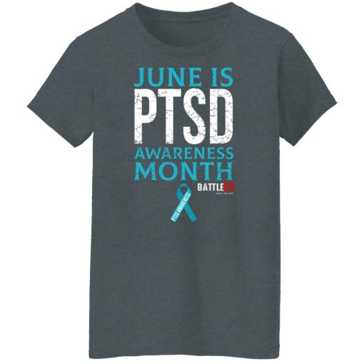 Battle22 June Is PTSD Awareness Month T-Shirts, Hoodies, Long Sleeve 12