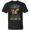 A Boy Who Listens To Wu-Tang Clan And Was Born In March Shirt
