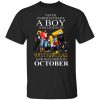 A Boy Who Listens To Wu-Tang Clan And Was Born In October Shirt