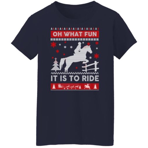 Horse Christmas Oh What Fun It Is To Ride Shirts, Hoodies, Long Sleeve 13