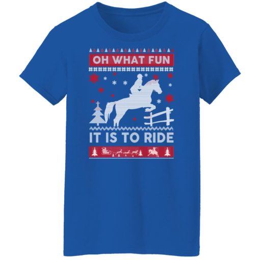Horse Christmas Oh What Fun It Is To Ride Shirts, Hoodies, Long Sleeve 14