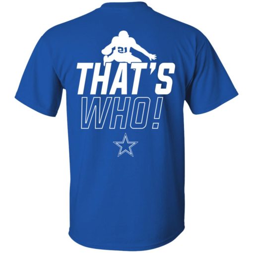 Zeke Who That's Who Ezekiel Elliott Dallas Cowboys Shirts, Hoodies, Long Sleeve 15