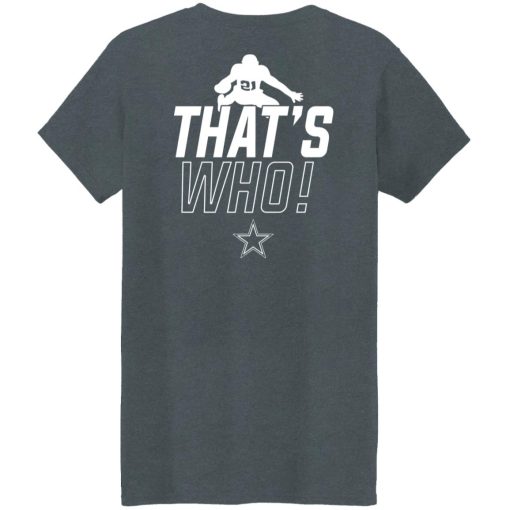 Zeke Who That's Who Ezekiel Elliott Dallas Cowboys Shirts, Hoodies, Long Sleeve 36
