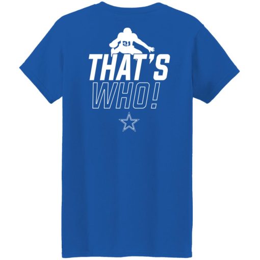 Zeke Who That's Who Ezekiel Elliott Dallas Cowboys Shirts, Hoodies, Long Sleeve 40