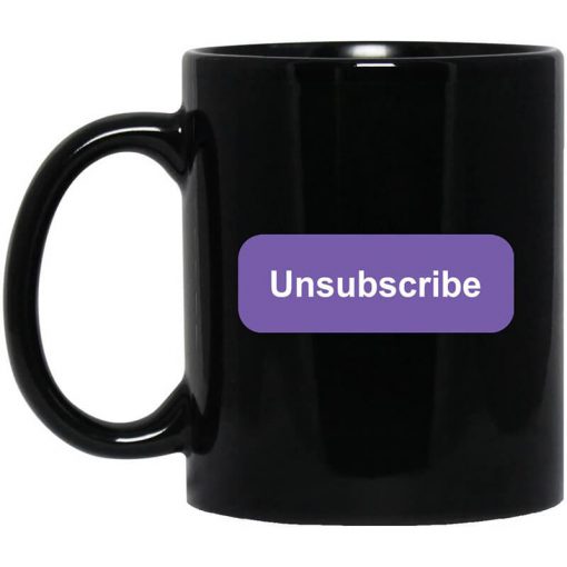 Unsubscribe Podcast Logo Mug