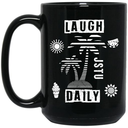Laugh Daily Symbol Mug 3