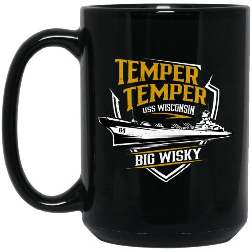 Temper USS Wisconsin Big Wisky Mug 3