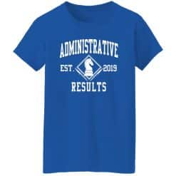Administrative Results Est 2019 Women T-Shirt Royal