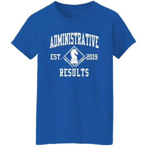 Administrative Results Est 2019 Women T-Shirt Royal