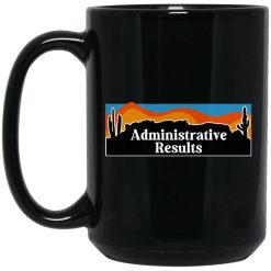 Administrative Results Landscape 15 oz. Black Mug