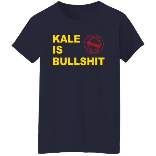 CarnivoreMD Kale Is Bullshit Women T-Shirt Navy