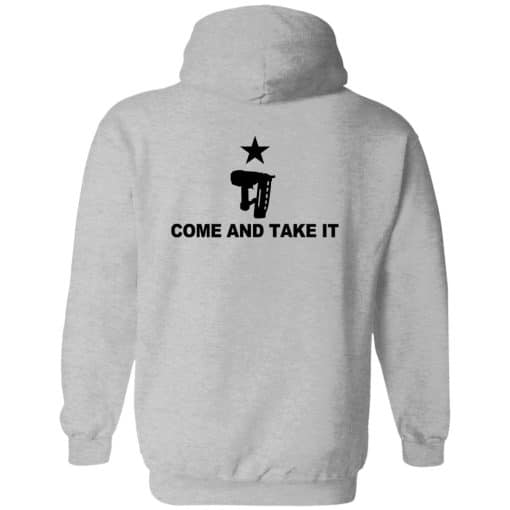 Come And Take It Hoodie Sport Grey Back