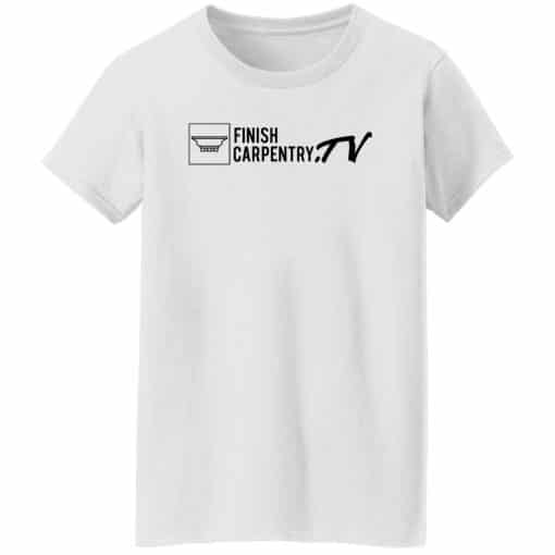 Finish Carpentry TV Logo Women T-Shirt White
