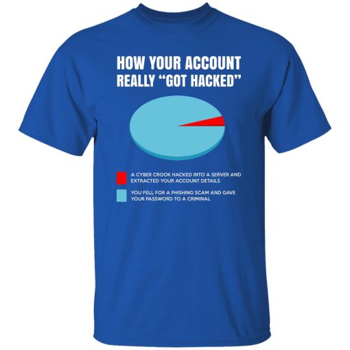 How Your Account Really Got Hacked T-Shirt Royal