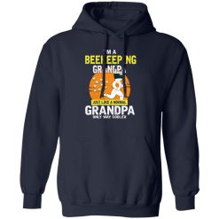 I’m A Beekeeping Grandpa Just Like A Normal Grandpa Only Way Cooler Hoodie Navy