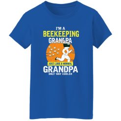 I’m A Beekeeping Grandpa Just Like A Normal Grandpa Only Way Cooler Women T-Shirt Royal
