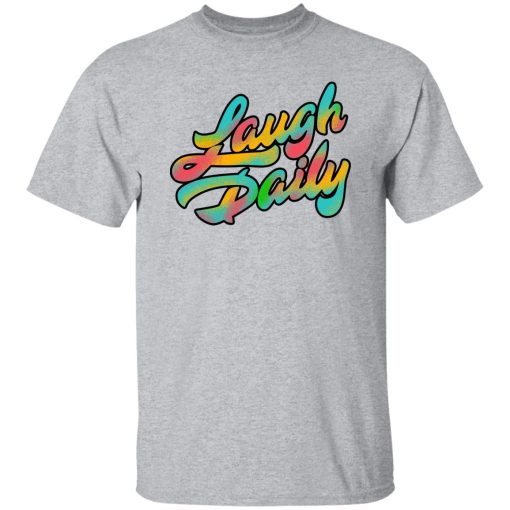JSTU Colorful Laugh Daily T-Shirt Sport Grey