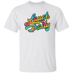 JSTU Colorful Laugh Daily T-Shirt White