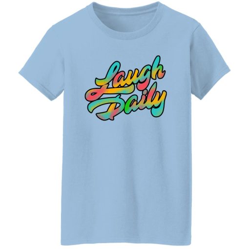 JSTU Colorful Laugh Daily Women T-Shirt