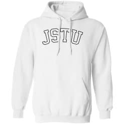 JSTU Smiley Hoodie White Front