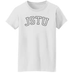 JSTU Smiley Women T-Shirt White Front