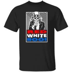 Red White And Boo T-Shirt Black