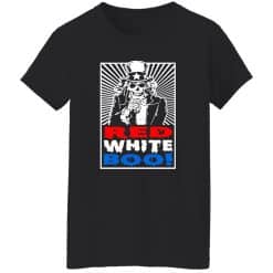 Red White And Boo Women T-Shirt Black